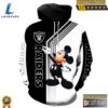 Las Vegas Raiders Football Mickey Mouse 3D Hoodie - Gift for Mickey Fans 2 Las Vegas Raiders Football Mickey Mouse 3D Hoodie - Gift for Mickey Fans