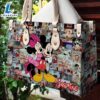 Mickey And Minne Custom Name Leather Handbag