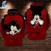Mickey And Minnie Mouse Brick Wall Style 3d Hoodie - Shirts Gift for Mickey Lovers