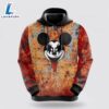 Mickey Mouse Characters Kiss Band Red 3D Hoodie- Mickey 3D Shirts Gift