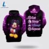 Mickey Mouse Eat Sleep Dn Repeat Galaxy Purple 3D Hoodie - Mickey 3D Shirts Gift 3 Mickey Mouse Eat Sleep Dn Repeat Galaxy Purple 3D Hoodie - Mickey 3D Shirts Gift