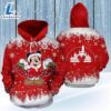 Mickey Mouse Santa Claus Snowflakes Merry Christmas Hoodie 3D Printed - Shirts Gift for Mickey Lovers