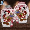 Mickey Santa Claus Carrying Xmas Gift Bag Ugly Christmas Hoodie 3D Printed
