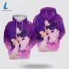 Minnie Mouse Disney, Minnie And Mickey Wedding Purple Kiss Aop Hoodie 2 Minnie Mouse Disney, Minnie And Mickey Wedding Purple Kiss Aop Hoodie