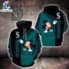 MLB Seattle Mariners Mickey Mouse Pullover Hoodie AOP Shirt