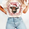 Mooey Christmas Happy Moo Year, Christmas Highland Cow Shirt