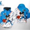 NBA Oklahoma City Thunder Blue White Mickey Pullover Hoodie AOP Shirt