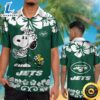 New York Jets &amp Snoopy Hawaiian Shirt