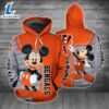 NFL Cincinnati Bengals With Mickey 3D All Over Print Hoodie