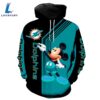 Nfl Miami Dolphins Mickey Limited 3D Hoodie Zip Hoodie