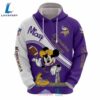 NFL Minnesota Vikings Mickey White Purple Pullover Hoodie AOP Shirt 3 NFL Minnesota Vikings Mickey White Purple Pullover Hoodie AOP Shirt