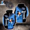 NFL Tennessee Titans Mickey Mouse 3D All Over Print Hoodie