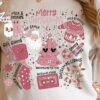 Retro Trendy Christmas Shirt, Pink Christmas For Girls 3 Retro Trendy Christmas Shirt, Pink Christmas For Girls