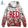 Taylor Swift Red Pattern 3D Hoodie Shirt 6 Taylor Swift Red Pattern 3D Hoodie Shirt