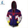 Unisex All Might Hoodies My Hero Academia Zip Up 3D Print Jacket Sweatshirt