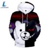 Unisex Colorful 3D Printed Monokuma Harajuku Hoodies 3 Unisex Colorful 3D Printed Monokuma Harajuku Hoodies