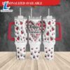 3D Inflated Happy Valentine's Day 40oz Tumbler - 40oz Tumbler with Handle
