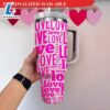 40oz I Love You Tumbler Stainless Steel Tumbler Love Themed Cup Valentine's Day Gift - 40oz Tumbler with Handle