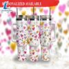 40oz Tumbler Love Hearts Valentine Love Tumbler with handle - 40oz Tumbler with Handle