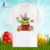 Baby Yoda And Easter Eggs Cotton Shirt 6 Baby Yoda And Easter Eggs Cotton Shirt