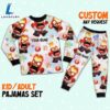 Custom Disney Inside Out Anger Red Color Pajamas Set - Family Disneyland Matching Pajamas Set