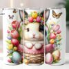 Cute Baby Easter Bunny 20 Oz Skinny Tumbler , Easter , Easter Tumbler