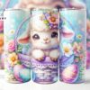 Cute Lamb Easter Basket 20 Oz Skinny Tumbler , Easter Sublimation, Spring Tumbler, Easter Tumbler