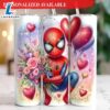 Cute Spiderman Valentine 20oz Tumbler With Lip And Straw
