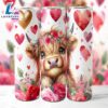 Cute Valentines Day Highland Cow Tumbler, 20 Oz Skinny Tumbler, Valentines Day Tumbler 3 Cute Valentines Day Highland Cow Tumbler, 20 Oz Skinny Tumbler, Valentines Day Tumbler