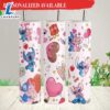 Ddisney Stitch Be My Valentine Tumbler with Lid and Straw
