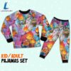 Disney Pixar Elemental Ember and Wade Umbrella Tropical Summer Pajamas Set - Movie Cartoon Holiday Pajamas