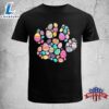 Eggs Colorful Dog Paw Cat Paw Easter's Day 2023 Shirt, Cute Easter Gifts