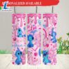 Glitter Dripping Valentine Tumbler Stitch Love You Forever Tumbler with Lid and Straw 2 Glitter Dripping Valentine Tumbler Stitch Love You Forever Tumbler with Lid and Straw