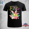 Happy Easter Egg Basket Bunny Ears Funny Easter Shirt