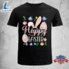 Happy Easter Sayings Egg Bunny Funny Easter Shirt