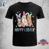 Happy Easter Three Cat Wearing Bunny Ear Kitty Kitten Lover Funny Easter Shirt