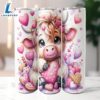 Highland Cow Valentine Cookie 20 Oz Skinny Tumbler, Highland Cow Tumbler, Valentine Tumbler 3 Highland Cow Valentine Cookie 20 Oz Skinny Tumbler, Highland Cow Tumbler, Valentine Tumbler