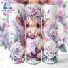 Highland Cow Valentines 20 Oz Skinny Tumbler, Highland Cow Tumbler, Valentine Tumbler 3 Highland Cow Valentines 20 Oz Skinny Tumbler, Highland Cow Tumbler, Valentine Tumbler