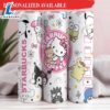 Kawaii Pink Kitty Valentine Tumbler
