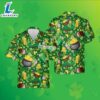 Pot Of Gold Shamrock St Patrick Green Modern Aloha Shirts 2025