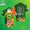 Shamrock Gold Coin St Patrick Green Hawaiian Beach Shirts 2025