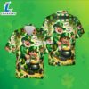 St Patrick Leprechaun Pot Of Gold Shamrock Green Vintage Hawaiian Shirts 2025