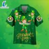 St Patrick Leprechaun Shamrock Gold Coin Green Obnoxious Hawaiian Shirts 2025