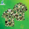 St Patrick Leprechaun Shamrock Pot Of Gold Green Hawaiian Camp Shirt 2025