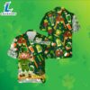 St Patrick Shamrock Gold Coin Leprechaun Beer Green Aloha Shirts Mens 2025
