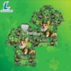 St Patricks Corgi Dog Shamrock Green Big And Tall Tropical Shirts 2025