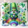 St Patrick's Gnome 20 Oz Skinny Tumbler, Gnome Tumbler, St Patrick's Tumbler 3 St Patrick's Gnome 20 Oz Skinny Tumbler, Gnome Tumbler, St Patrick's Tumbler