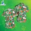St Patricks Horseshoe Shamrock Green Mens Tropical Button Up Shirt 2025