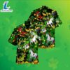 St Patricks Leprechaun Unicorn Dinosaur Shamrock Green Hawaiian Shirts 2025