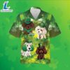 St Patricks Poodle Shamrock Green Mens Funny Hawaiian Shirts 2025